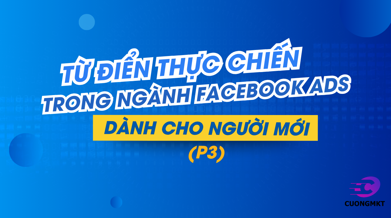 TỪ ĐIỂN THỰC CHIẾN TRONG NGÀNH FACEBOOK ADS – DÀNH CHO NGƯỜI MỚI (P3)